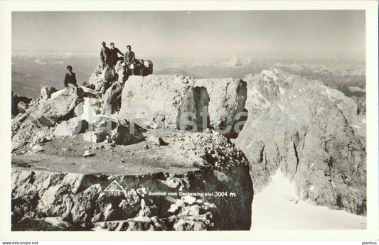 Ausblick vom Dachsteingipfel 3004 m - BL 1725 - old postcard - 1949 - Austria - unused - JH Postcards