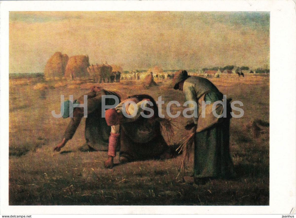 painting by Jean-Francois Millet - The Gleaners - French art - 1963 - Russia USSR - unused - JH Postcards