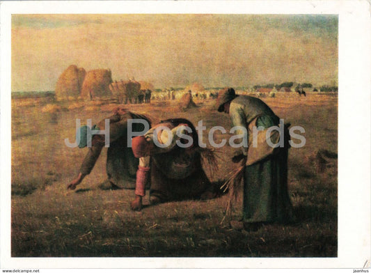 painting by Jean-Francois Millet - The Gleaners - French art - 1963 - Russia USSR - unused - JH Postcards