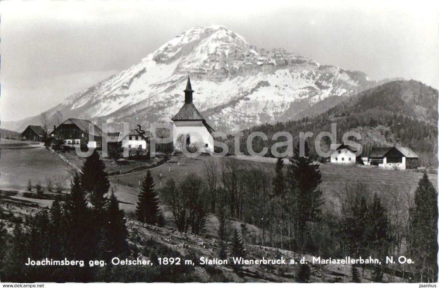 Joachimsberg geg. Oetscher 1892 m - Station Wienerbruck a. d. Mariazellerbahn, N.O. - old postcard - Austria - unused - JH Postcards