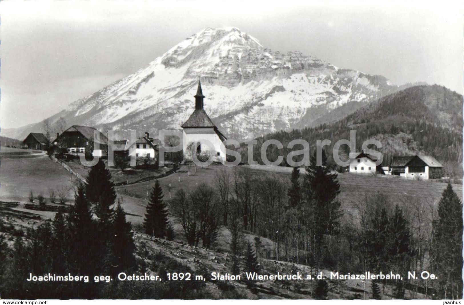 Joachimsberg geg. Oetscher 1892 m - Station Wienerbruck a. d. Mariazellerbahn, N.O. - old postcard - Austria - unused - JH Postcards