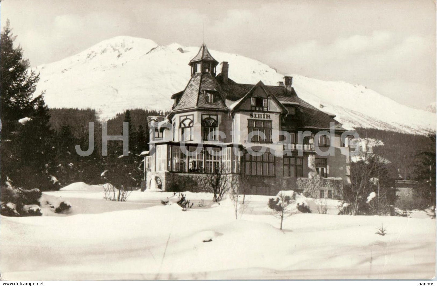 Vysoke Tatry - Novy Smokovec 1010 m - Sibir recreation house - old postcard - Slovakia - unused - JH Postcards