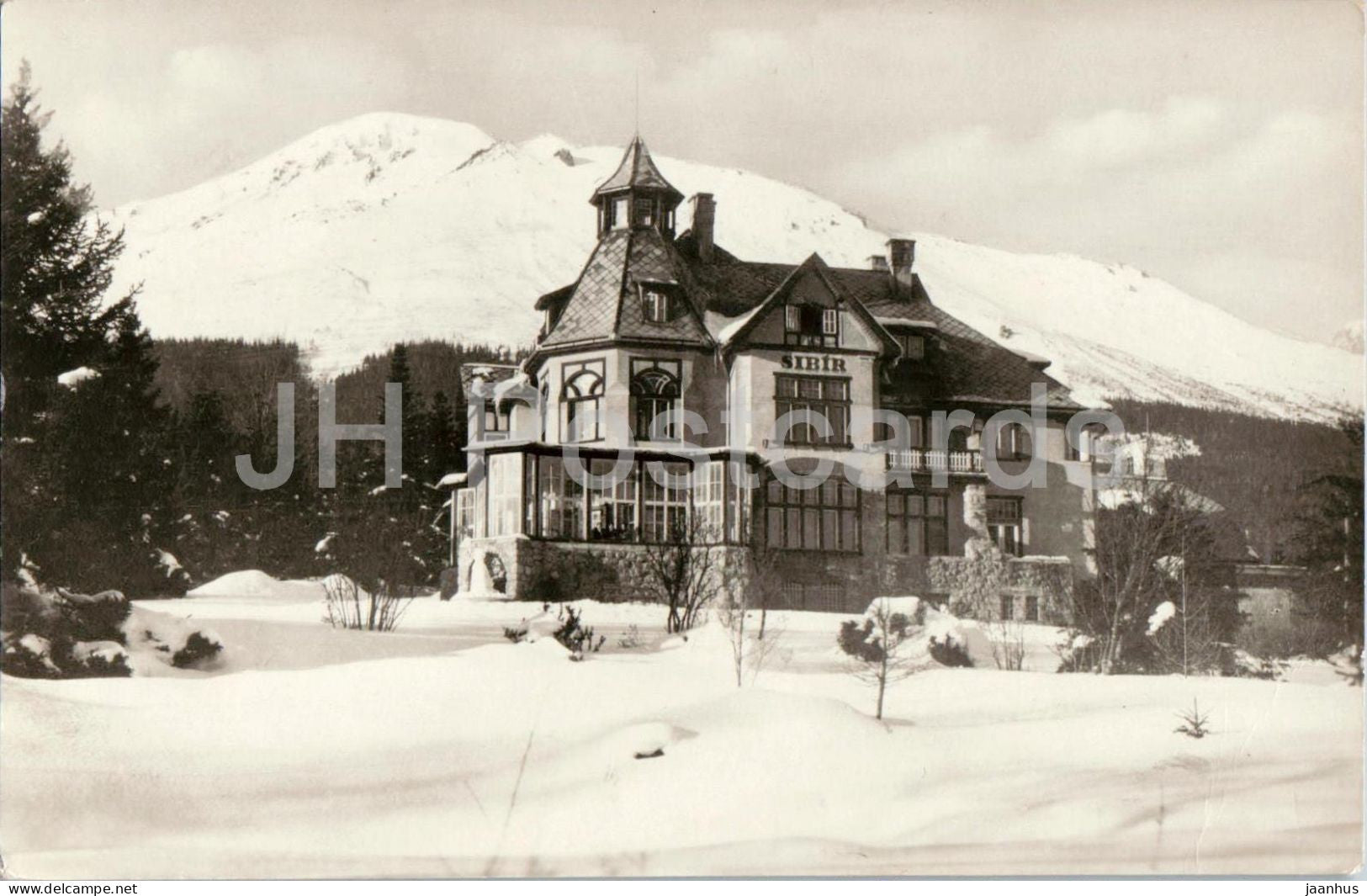 Vysoke Tatry - Novy Smokovec 1010 m - Sibir recreation house - old postcard - Slovakia - unused - JH Postcards