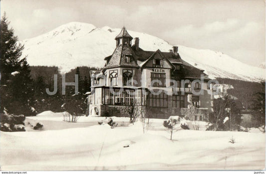 Vysoke Tatry - Novy Smokovec 1010 m - Sibir recreation house - old postcard - Slovakia - unused - JH Postcards