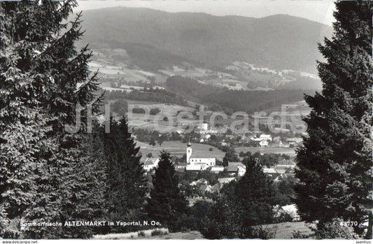 Sommerfrische Altenmarkt im Yspertal - N.O. - village view - church - alpine landscape - 43770 - 1962 - Austria - used - JH Postcards