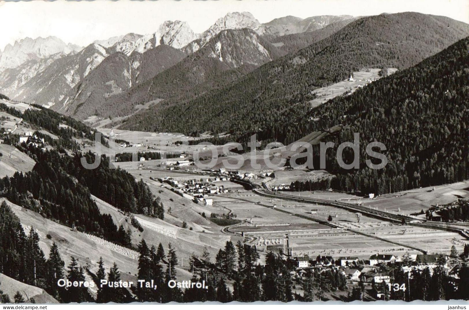 Oberes Puster Tal - Osttirol - Tirol - valley panorama - mountains - alpine landscape - 134 - 1967 - Austria - used - JH Postcards
