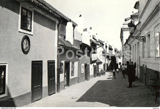 Praha - Prague - Zlata ulicka - Golden Lane - historic street - old postcard - Czech Republic - Czechoslovakia - unused - JH Postcards