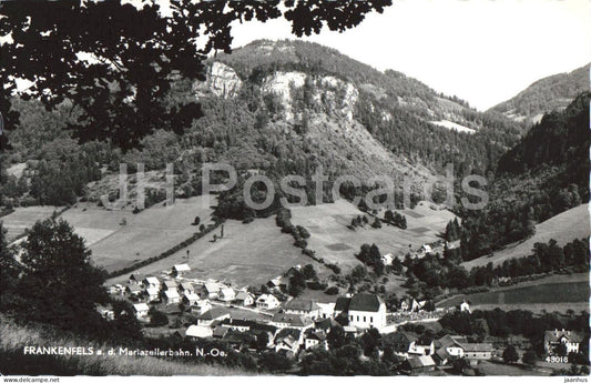 Frankenfels a. d. Mariazellerbahn - N.O. - village view - valley - 43016 - old postcard - 1959 - Austria - used - JH Postcards