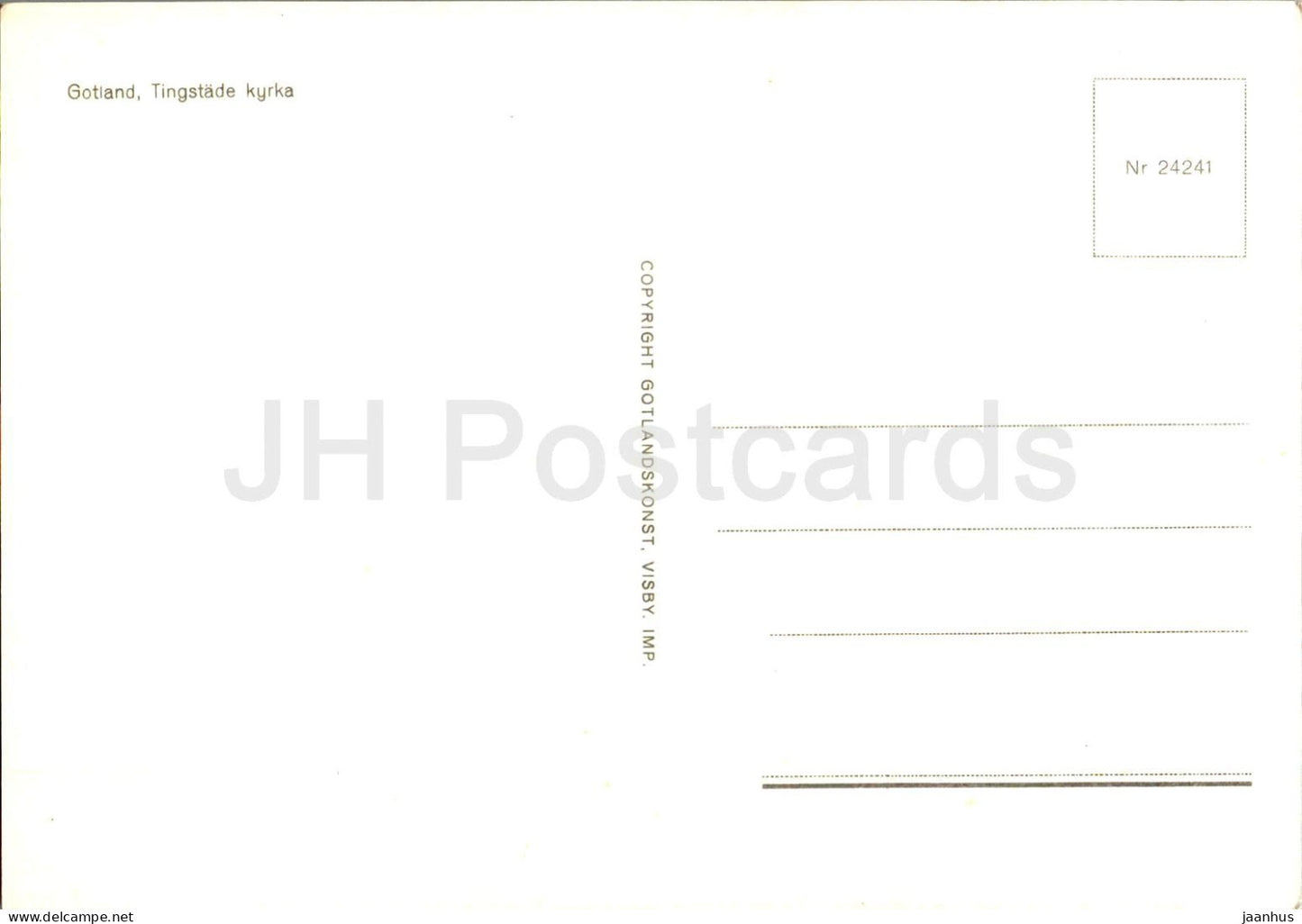 Gotland - Tingstade kyrka - church - 24241 - Sweden - unused