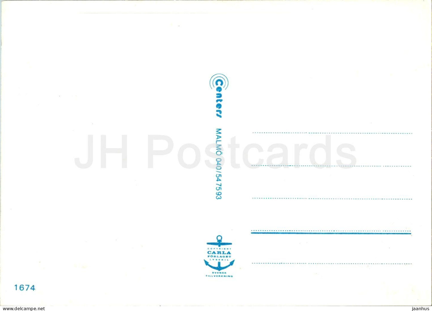 Visby Halsning fran Gotland - église - vues sur la ville - Gotland - multiview - 1674 - Suède - inutilisé 