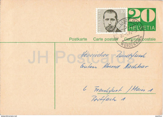 Guten Abend Nachbarn - Hessischer Rundfunk - postal stationery - 135 - 1972 - Switzerland - used - JH Postcards