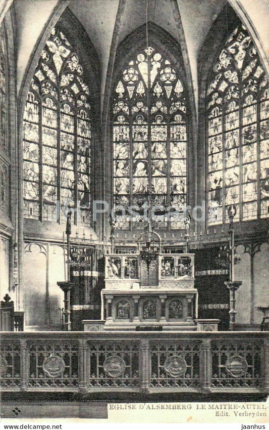 Eglise d’Alsemberg - Le Maitre-Autel - church - The High Altar - old postcard - 1910 - Belgium - used - JH Postcards