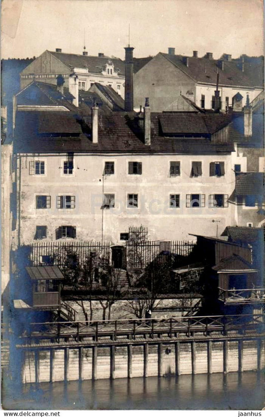 Steyr - Haus am Flussufer - House by the River - photo - old postcard - 1917 - Austria - used - JH Postcards
