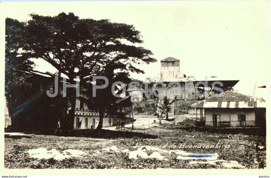Buenaventura - Parroquial de Buenaventura - church on hill - photo - old postcard - Colombia - unused - JH Postcards