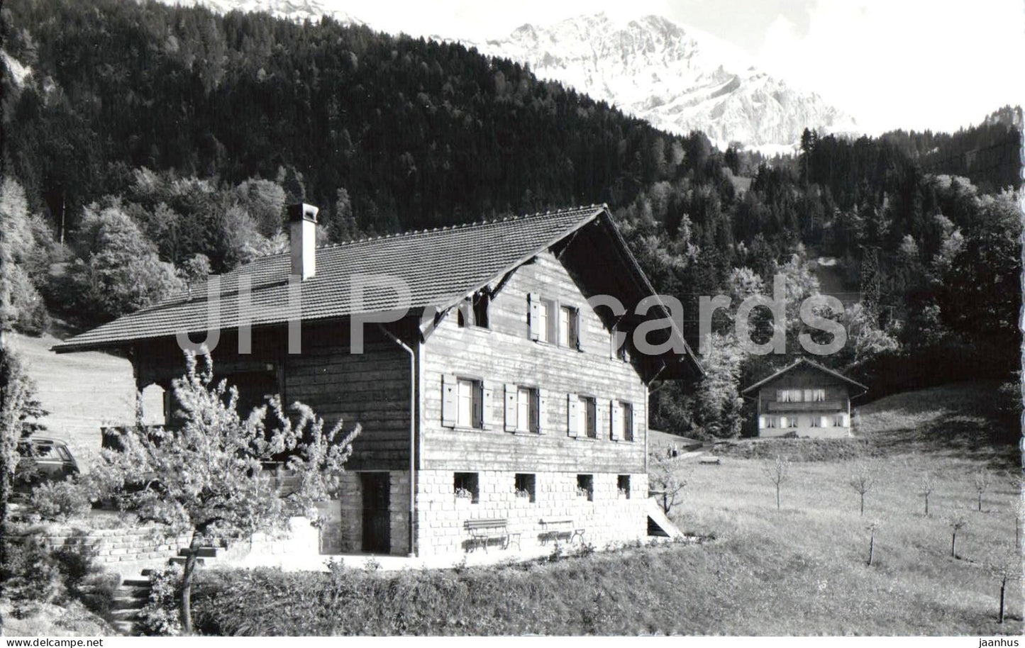 Ferienheim der Pilgermission St. Chrischona Meielisalp ob Leissigen am Thunersee - old postcard - Switzerland - unused - JH Postcards