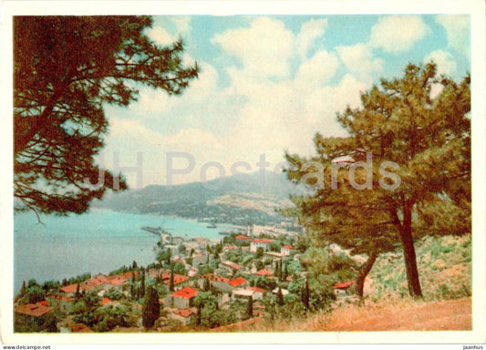 Crimea - View at Yalta - 1958 - Ukraine USSR - unused - JH Postcards