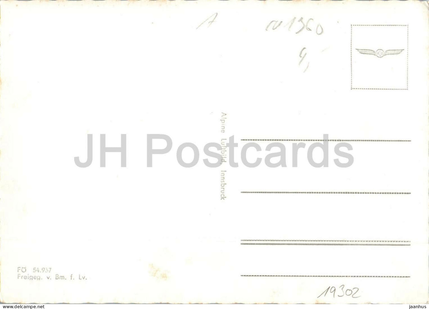 Araburg bei Kaumberg 825 m - Burgstuberl Leopoldine Kahrer - paysage de montagne du château - carte postale ancienne - Autriche - inutilisé 