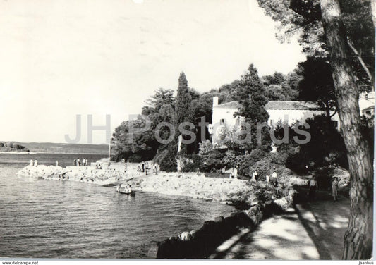 Rovinj - Crveni otok - Red Island - island coast villa Adriatic - 2191 - old postcard - 1960 - Croatia Yugoslavia - used - JH Postcards