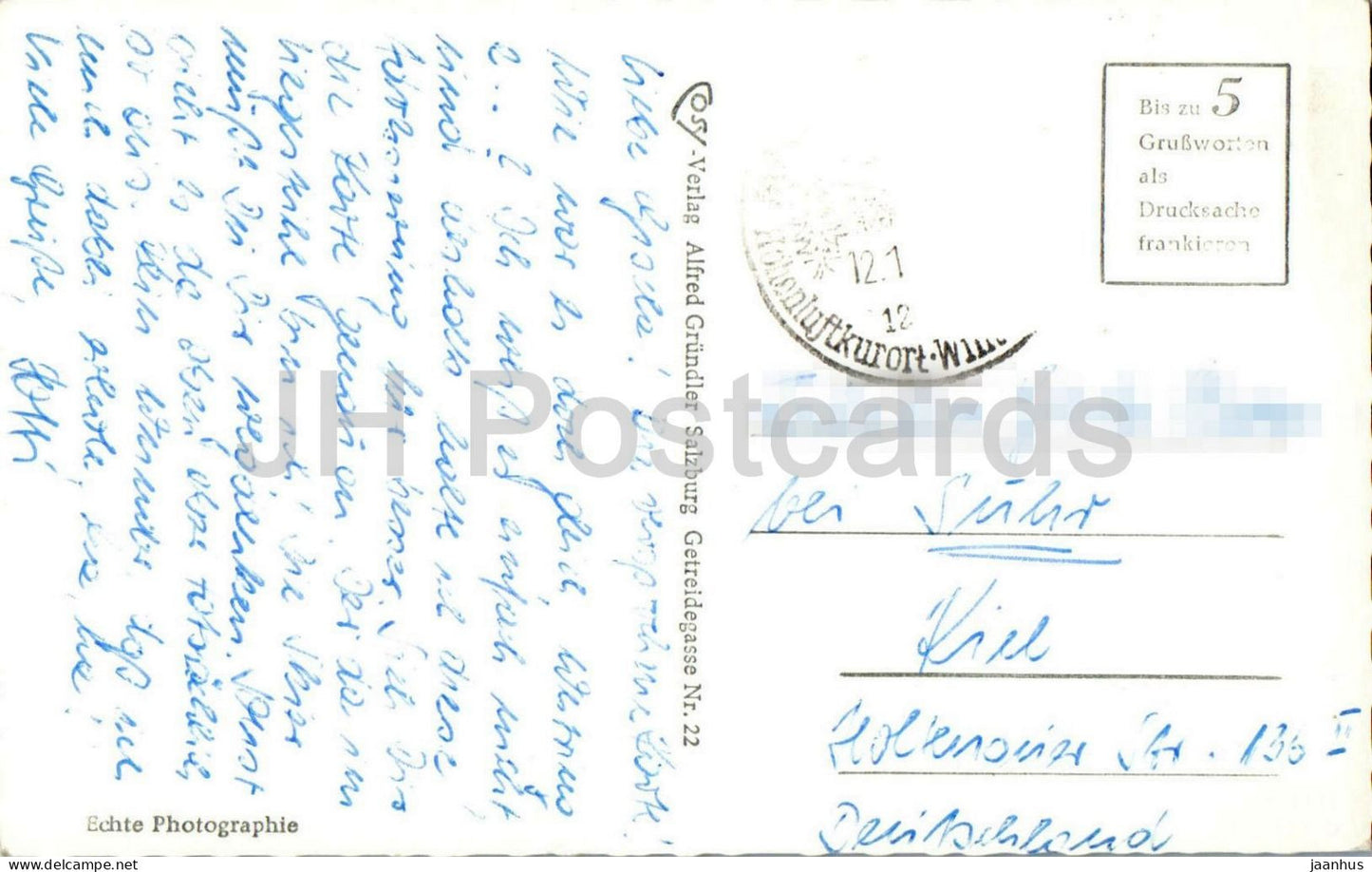 Mallnitz Skilift Bergstation Hausleralm 1900 m - refuge alpin - Alpes - montagnes - 5006 - ancienne carte postale - Autriche - usagé