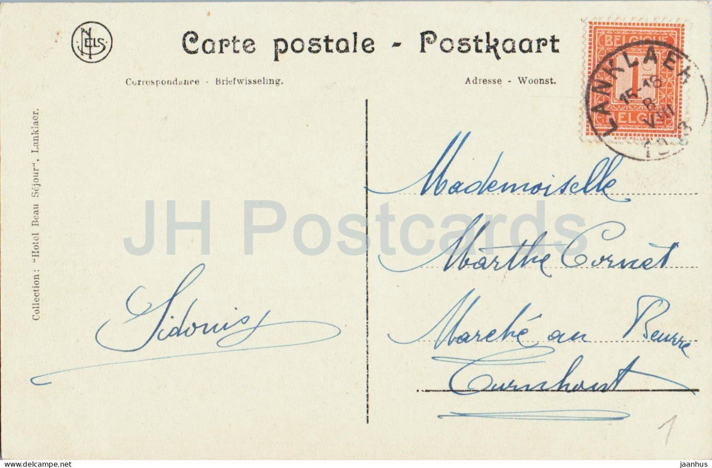 Lanklaer - Lanklaar - Les sapinieres - Les forêts de pins - carte postale ancienne - 1913 - Belgique - utilisé 