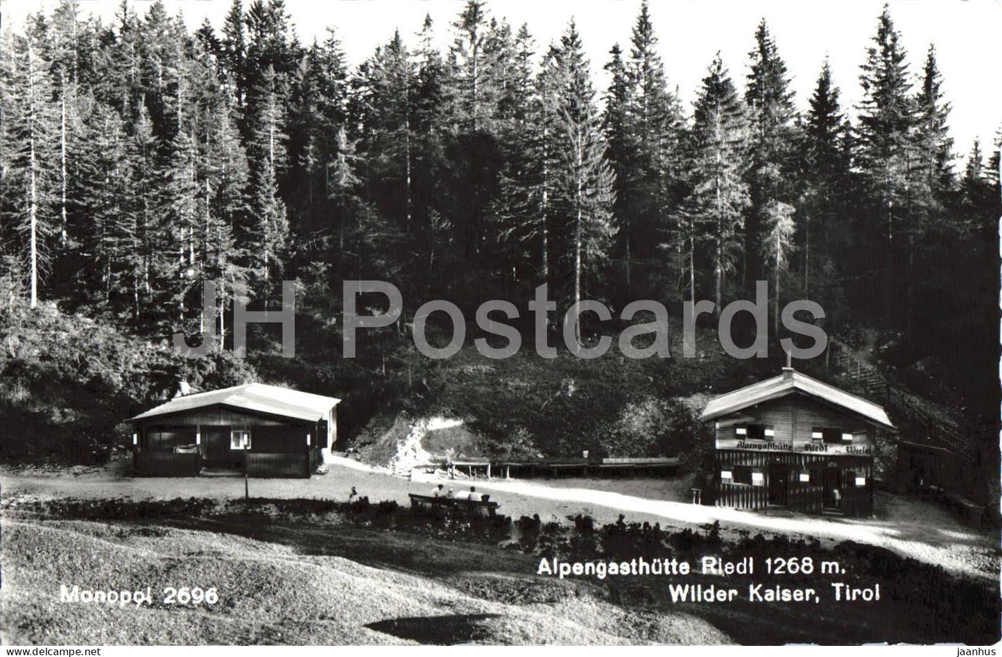 Alpengasthutte Riedl 1268 m - Wilder Kaiser - Inn - Tirol - 2969 - 1964 - Austria - used - JH Postcards