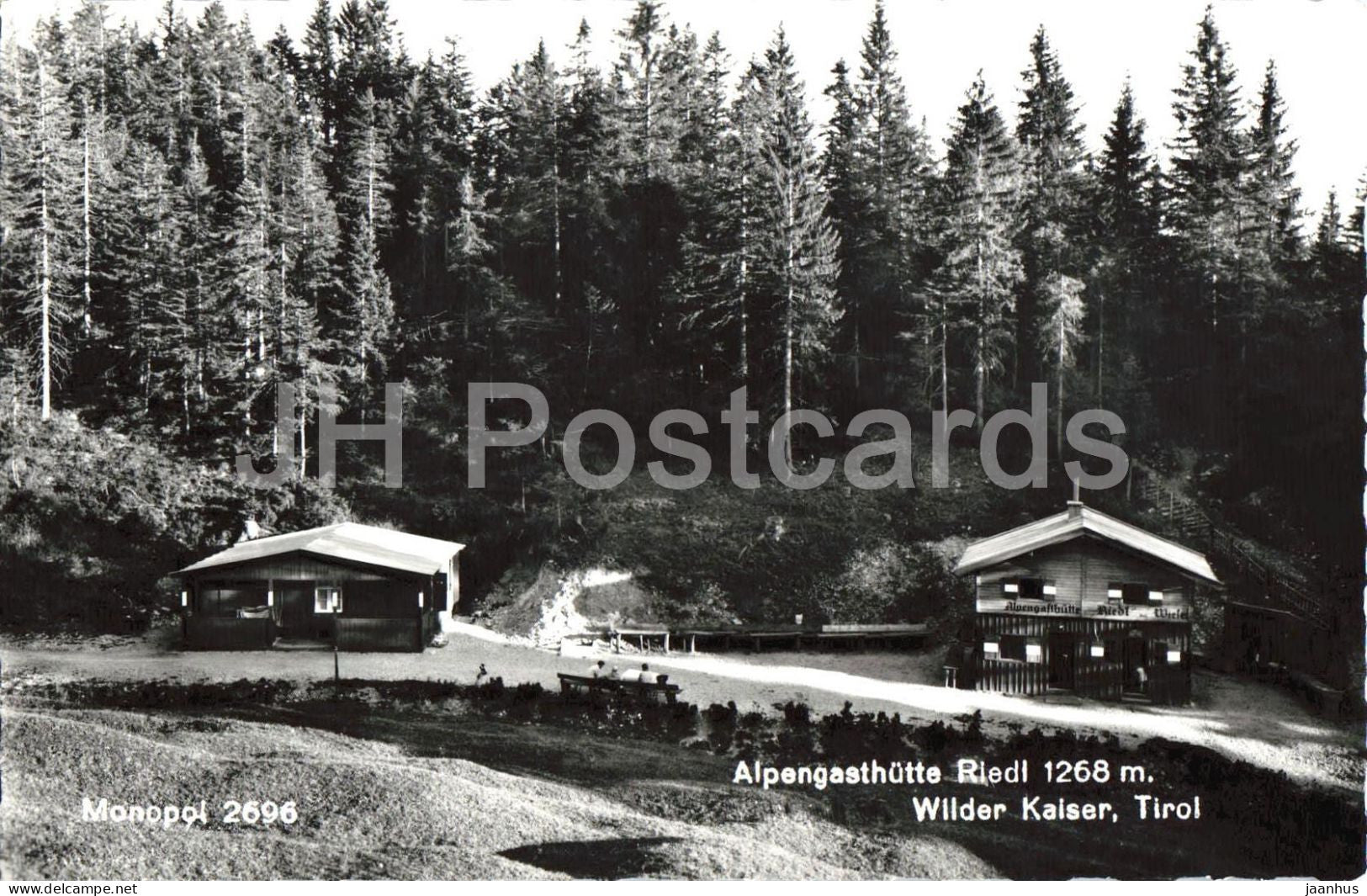 Alpengasthutte Riedl 1268 m - Wilder Kaiser - Inn - Tirol - 2969 - 1964 - Austria - used - JH Postcards