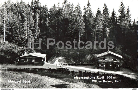 Alpengasthutte Riedl 1268 m - Wilder Kaiser - Inn - Tirol - 2969 - 1964 - Austria - used - JH Postcards