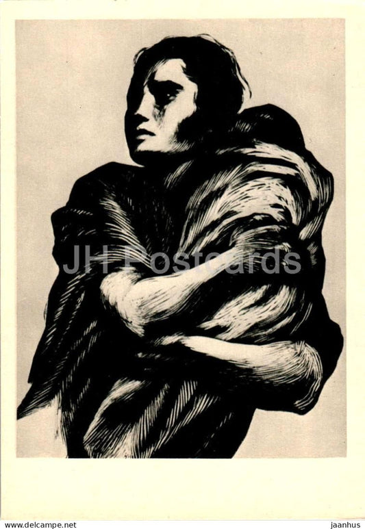 painting by Andrea Gomez - Mother and Child - Mexican art - Mexico - 1967 - Russia USSR - unused - JH Postcards