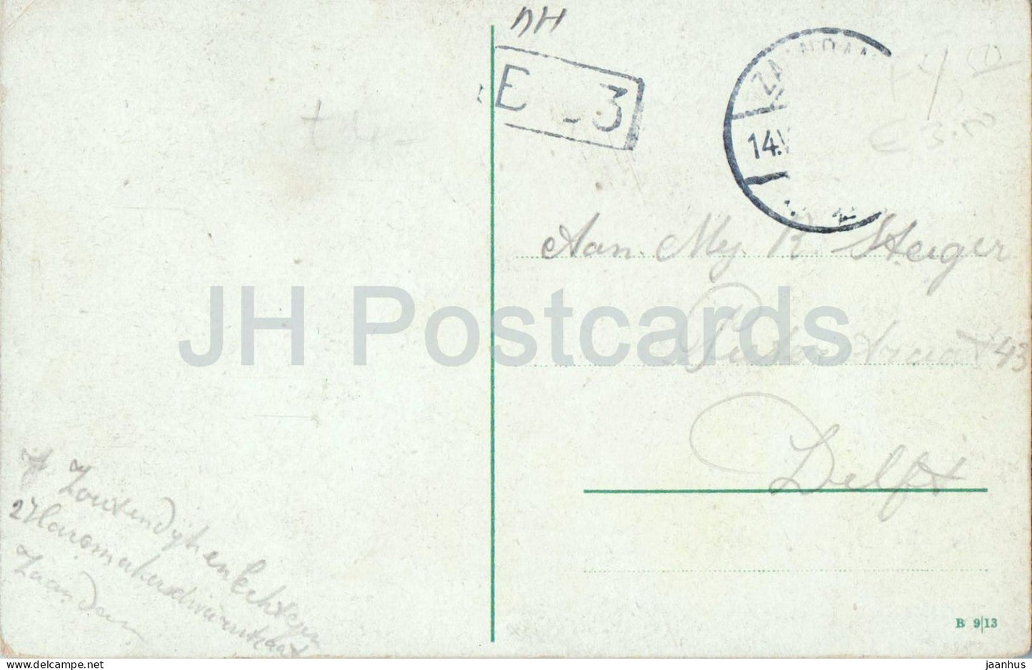 Zaandam - Prins Hendrikkade - Prince Hendrik Quay - 913 - alte Postkarte - Niederlande - gebraucht 
