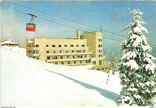 Sinaia - hotel Alpin Cota 1400 - cable car - 19263 - Romania - unused - JH Postcards