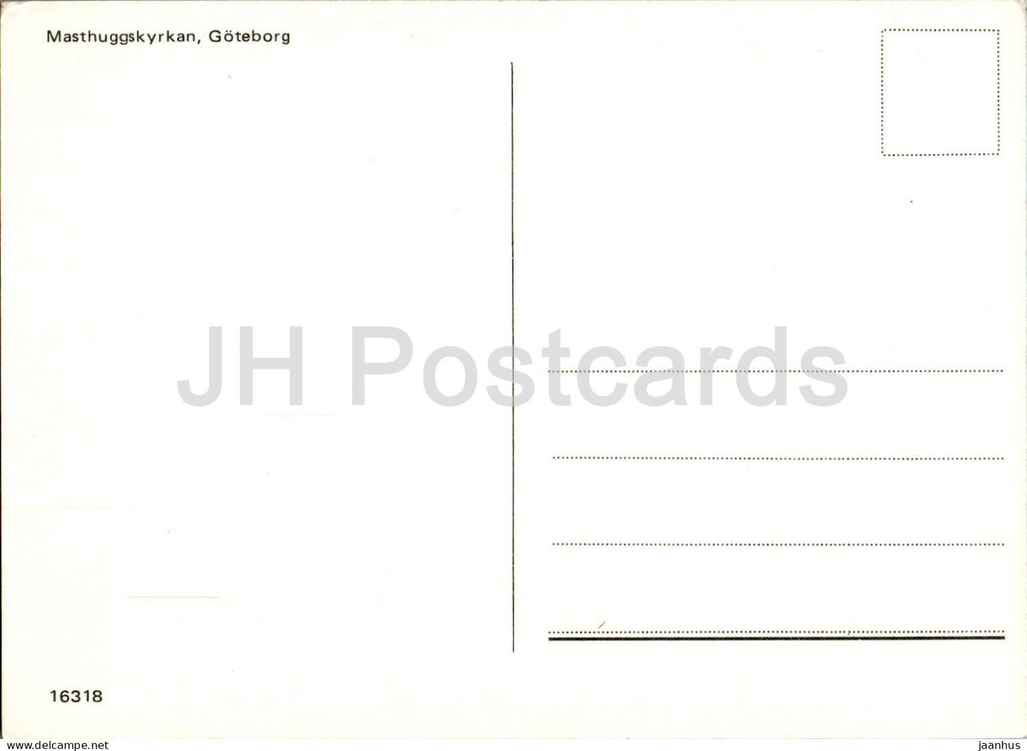 Goteborg - Masthuggskyrkan - église - 16318 - Suède - inutilisé 