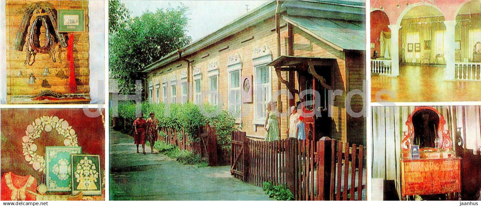 Pushkin places of the Upper Volga river - Torzhok - Pushkin Museum - interior and exposition 1983 - Russia USSR - unused - JH Postcards