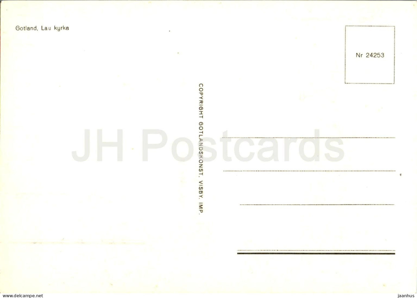 Gotland - Lau kyrka - church - 24253 - Sweden - unused