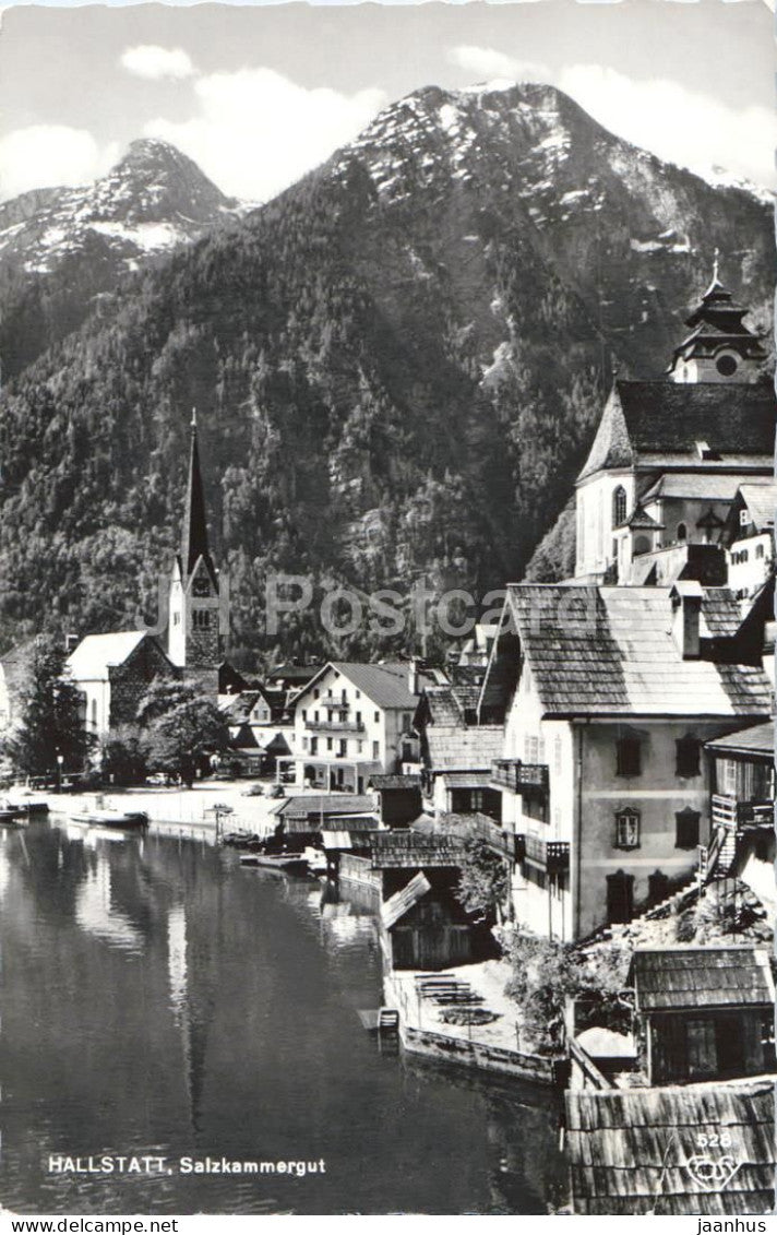 Hallstatt - Salzkammergut - lakeside village - alpine town - mountains - Alps - 528 - Austria - used - JH Postcards