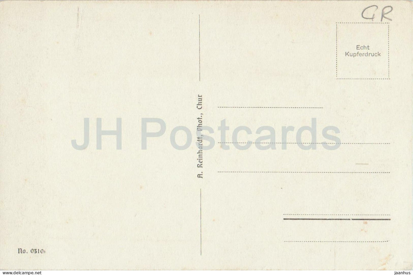 Arosa - mountain village - panoramic view - Alps - 0310 - old postcard - Switzerland - unused