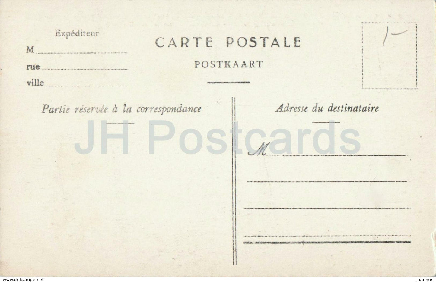 Spa - Château Sous-Bois à M. Nagelmackers Intérieur - château - intérieur d'un abri anti-guerre - vieille carte postale - Belgique - non utilisée 