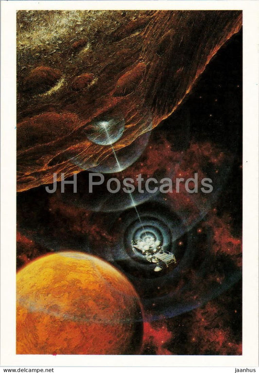 A. Leonova and A. Sokolov - Overloads - Phobos - space - rocket - Star Way of Humanity - 1989 - Russia USSR - unused - JH Postcards