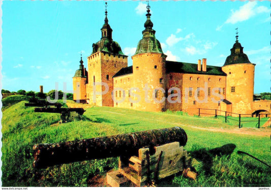 Kalmar Slott fran sydost - south east view - cannon - castle - 201 - Sweden - unused - JH Postcards