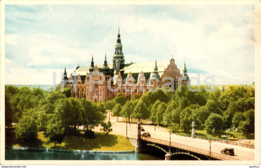 Stockholm - Nordiska Museet - museum - old postcard - Sweden - unused - JH Postcards