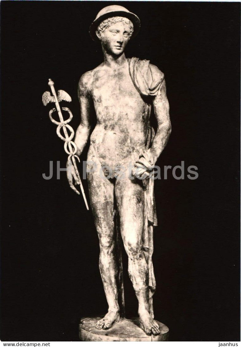 Etruscan bronze statue of Mercury - Merkur - Rome Etruscan Museum - ancient world - Germany - unused - JH Postcards