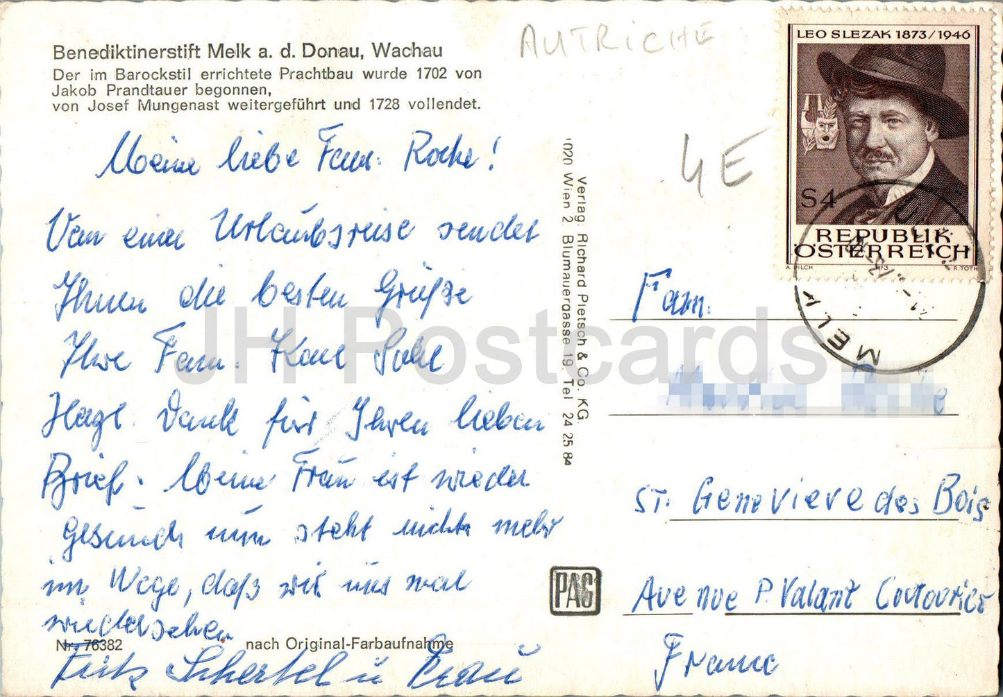 Benediktinerstift Melk ad Donau - Wachau - 76382 - Österreich - gebraucht 
