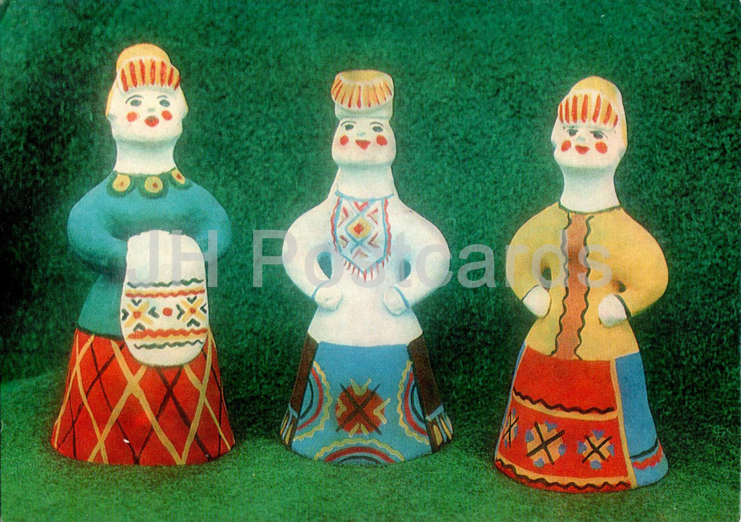 Region Arhangelsk – Kargopol-Tonspielzeug – Puppe – 1988 – Russland UdSSR – unbenutzt 