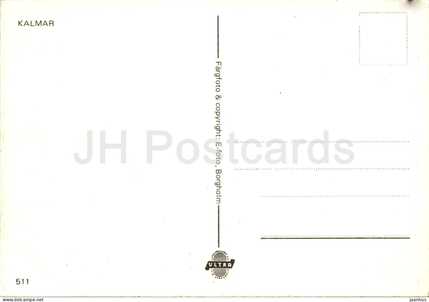 Kalmar Slott - château - 511 - Suède - inutilisé 