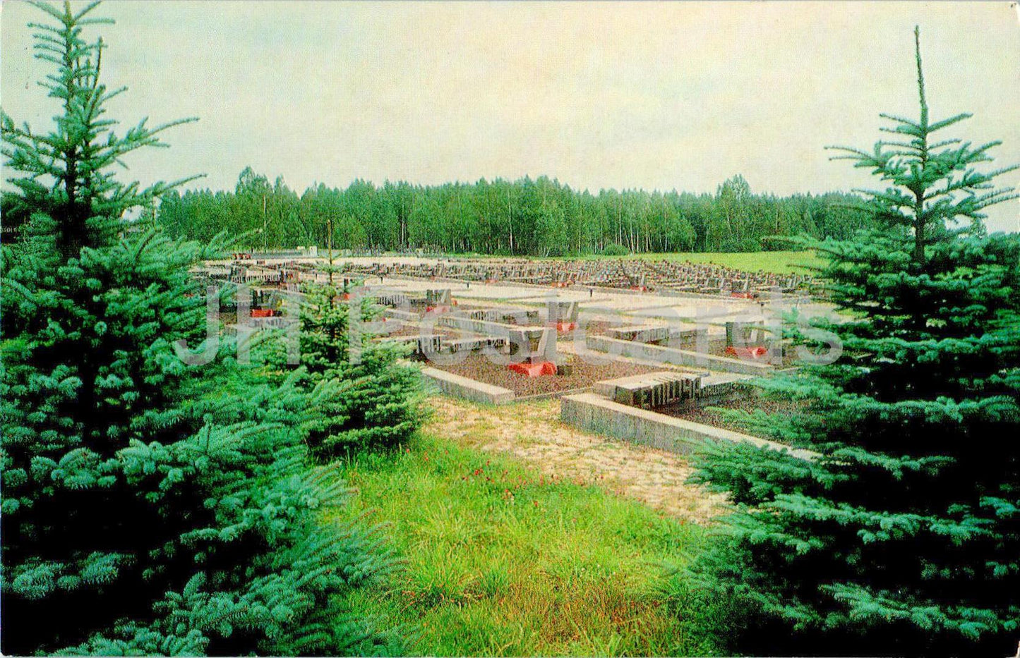 Complexe commémoratif de Khatyn - Le cimetière des villages - 1980 - Biélorussie URSS - inutilisé 