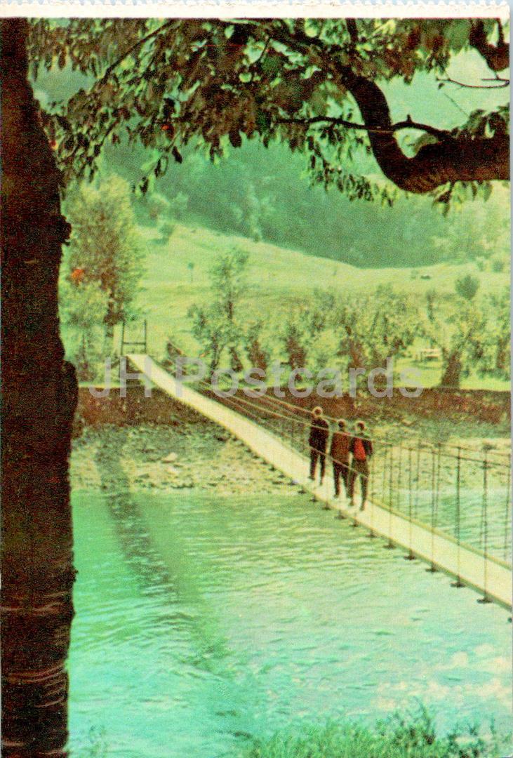 Carpates - Karpates - Sur la rivière Prut - pont - 1967 - Ukraine URSS - inutilisé 