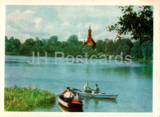 Druskininkai - Lac Druskonis - bateau - Lituanie URSS - inutilisé