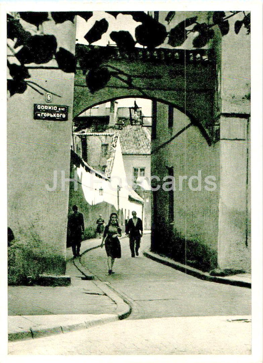 Vilnius - The Old Town - Gorky street - 1962 - Lithuania USSR - unused