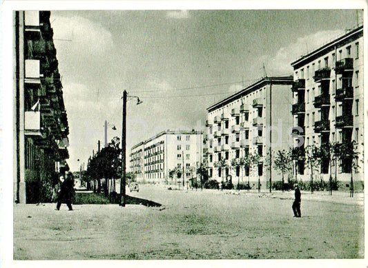 Vilnius - Nouveaux blocs dans la rue Daugpilis - 1962 - Lituanie URSS - inutilisé 