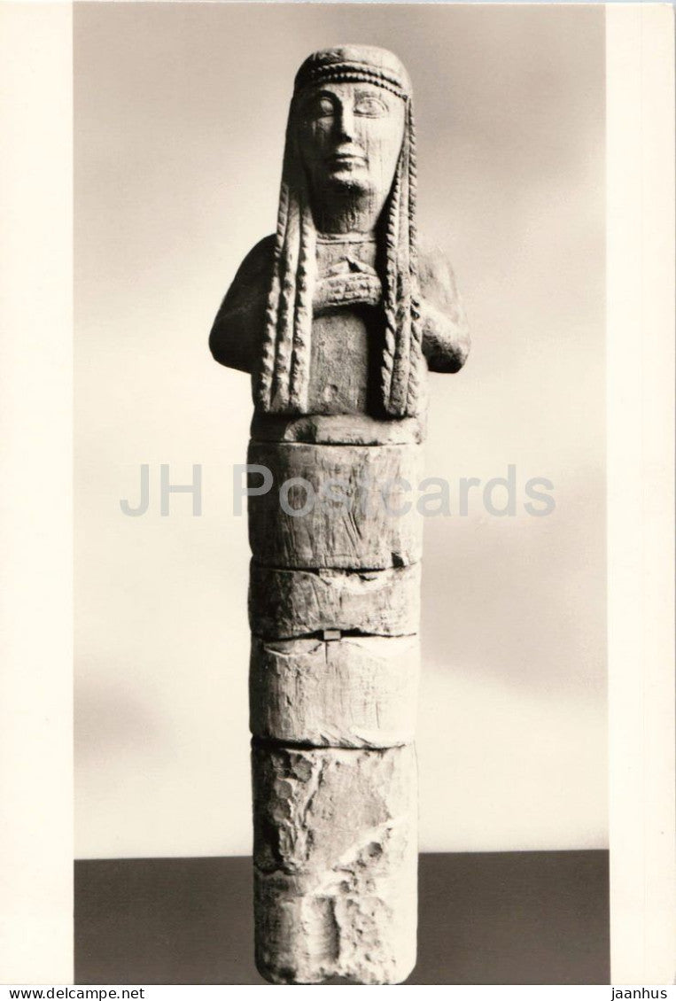 Etruscan sculpture - Figure from a Tomb Entrance - Figur von Grabeingang - ancient world - Germany - unused - JH Postcards