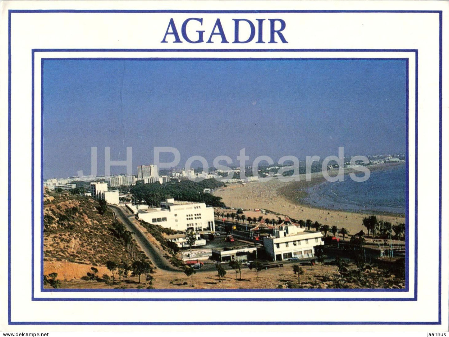Agadir - panoramical view of the bay - beach - A. 706 - 1980s - Morocco - used - JH Postcards